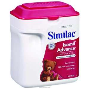 CANS SIMILAC SOY ISOMIL BABY INFANT FORMULA POWDER 12 4 OZ SIZE PINK