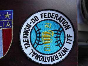 Embroidered Uniform Patch Intl Tae Kwon Do Federation  