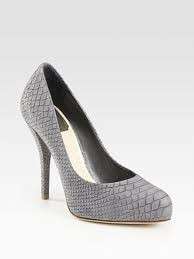 Christian Dior MISS DIOR PYTHON Classic Pumps Shoes Heels Grey 41 EU 