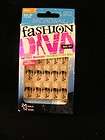 Broadway Fashion Diva Nail Kit Short Glue On 24 Nails 12 Sizes 53013