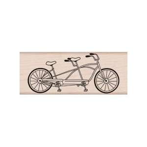 Tandem Bike Wood Mounted Stamp (Hero Arts) 