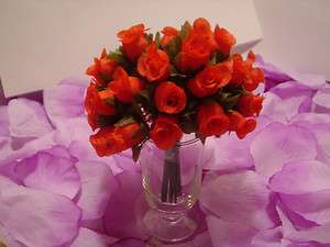 144 RED Mini Rose Flower Wedding Favor Decoration Bouquet  