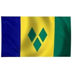  St Vincent and Grenadines Flag 5X8 Foot Nylon PH Patio 