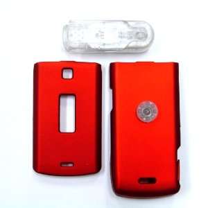  Cuffu Motorola W385 Smart Case  Red Rubber w Clip Makes 