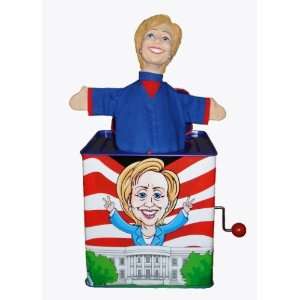 Hillary Clinton Jack in the box toy! CAMPAIGN
