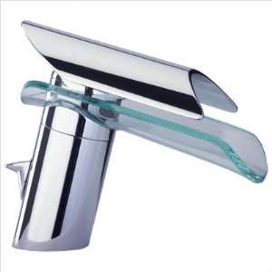 Morgana Single Control Bathroom Faucet Finish Brushed Nickel w/ Glass 