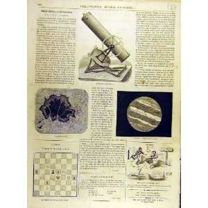   1863 Telescope Photography Moon Surface French Print