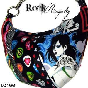  Rock Royalty Large Hobo Handbag: Home & Kitchen