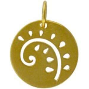  Vermeil Fern 24K Gold Charm: Arts, Crafts & Sewing