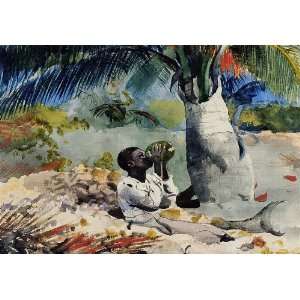  Hand Made Oil Reproduction   Winslow Homer   32 x 22 
