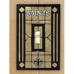  Art Glass Switch Cover New Orleans Saints: Sports 