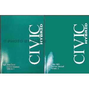   2009 Honda Civic Hybrid Repair Shop Manual Original Set: Honda: Books