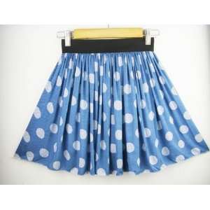  Princess Hot Mini Floral Tying Chiffon Skirt (White Dot 
