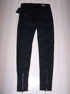 228 New ROCK & REPUBLIC Grey SKINNY Bonafide Zip Jeans  