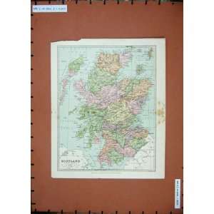   Antique Maps Scotland Orkney Shetland Minch Hebredes: Home & Kitchen