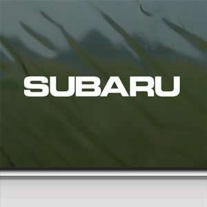  Subaru White Sticker Impreza Baja WRX Laptop Vinyl Window 