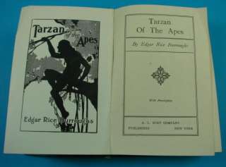 1914 1ST EDITION TARZAN OF THE APES BOOK BURROUGHS  