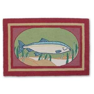 Patch Magic Extra Small Gone Fishing Rectangular Rug, 24 Inch by 36 