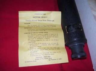 VINTAGE OLD SATURN SCOUT SPOTTING SCOPE CHILFORD ARMS CO IN BOX  