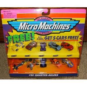   Micro Machines Quarter Milers #20 Collection w/5 Bonus Cars: Toys
