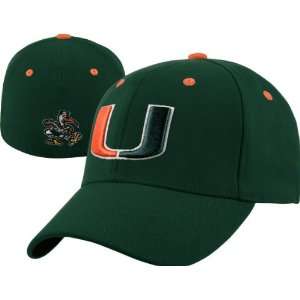  Miami Hurricanes Team Color Top of the World Flex Fit Hat 