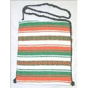 Orange Green Mexican Blanket Tote Bag: Home & Kitchen