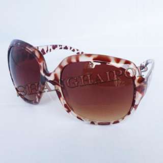   Sunglasses Hot Oversized Sunnies Big Thick Lens Lady Leopard  