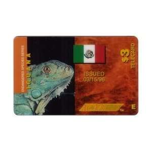   Iguana Endangered Species & Mexico Flag PROOF 