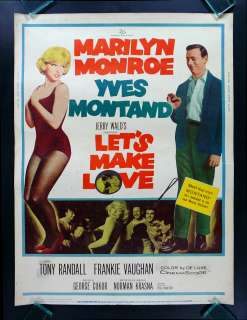 MARILYN MONROE * LETS MAKE LOVE ORIG MOVIE POSTER 1960  
