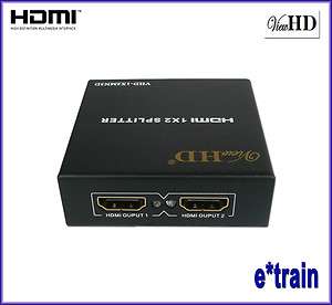 ViewHD 1x2 HDMI Splitter v1.3b One Input to Two Output  