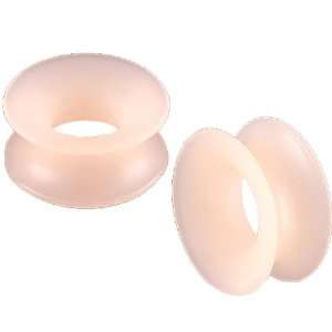 11/16 inch (18mm)   Skin Color Implant grade silicone Double Flared 