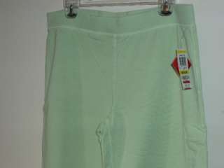 STYLE & CO SPORT NEW Green Capri Sweatpants Womens SZ M  