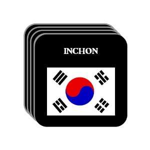  South Korea   INCHON Set of 4 Mini Mousepad Coasters 