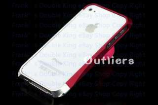 Metal Bumper Aluminium Case for Genuine Apple iPhone 4 and 4S PF0600 