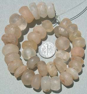 strand of ancient quartz crystal beads mali 26  