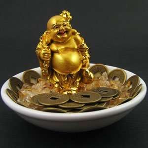  Mini Wealth Bowl with Gold Buddha 