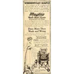  1916 Ad Maytag Multi Motor Washer Reversible Wringer 