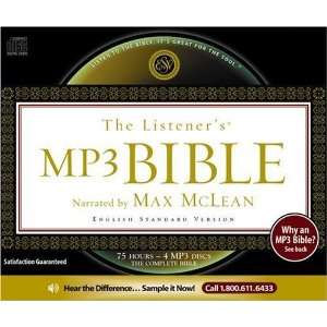    The Listeners Bible   ESV (4  CDs) [ CD] Max McLean Books