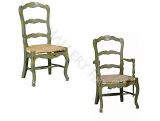 This auction is for the French Country Ladder back Dining Chairs.4 
