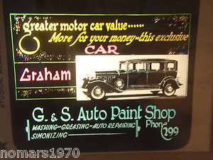 Graham Automobile Advertising Magic Lantern Slide  