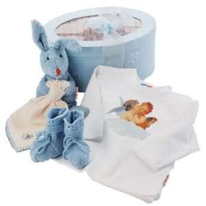    Kathe Kruse Newborn Baby Gift Box Set   Blue Angel: Toys & Games