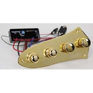  Bass Mods 3 Band Active Passive preamp Gold Knobs with 