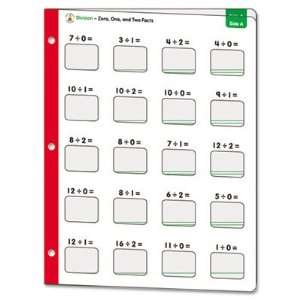 Math Windows   Division, 5 Write On/Wipe Away Cards(sold in packs of 3 