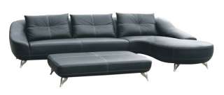 Genuine Italian Leather Sectional Sofa Couch Modern New  