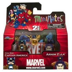 Marvel Minimates Series 42 Mini Figure 2Pack Civil War Captain America 