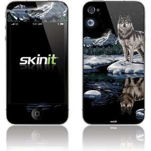    Winter Night Wolf skin for Apple iPhone 4 / 4S Electronics