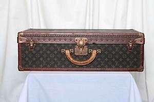 LOUIS VUITTON VINTAGE Luggage Monogram TRUNK Suitcase Hard Travel Case 