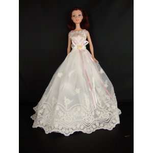   with Pink Ribbon and Straps Made to Fit the Barbie Doll: Toys & Games