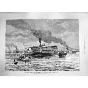  1886 BURMAH EXPEDITION FLOTILLA IRRAWADDY BHAMO BOATS