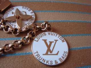 Louis Vuitton Trunks & Bags Brass & Enamel Bracelet  